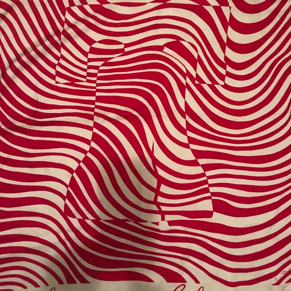 RARE vintage chic Ann Pakrdonni silk scarf. - Picture 2 of 8